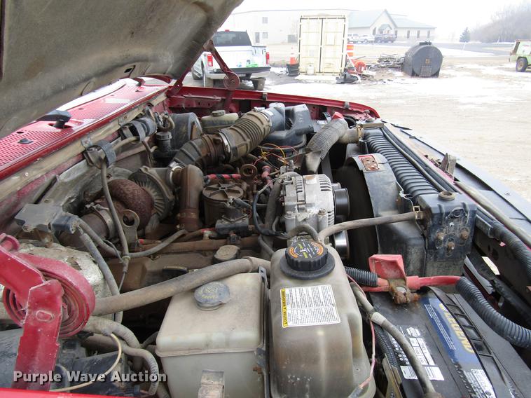 image for item DD0738 1997 Ford F350 flatbed pickup truck