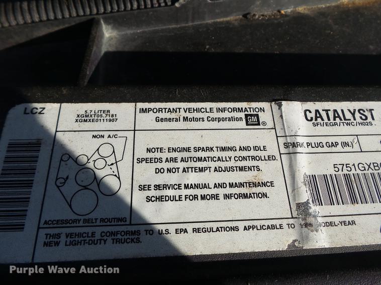 image for item DD2378 1999 Chevrolet 1500 Ext. Cab pickup truck