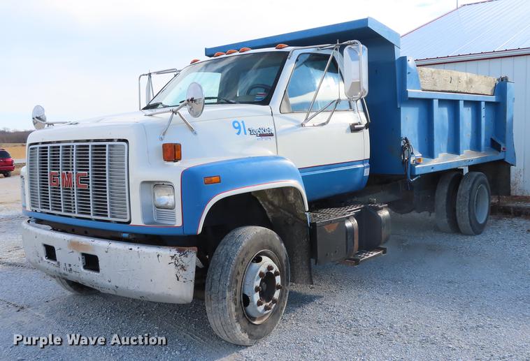 image for item DN9147 1991 GMC TopKick C7500 dump truck