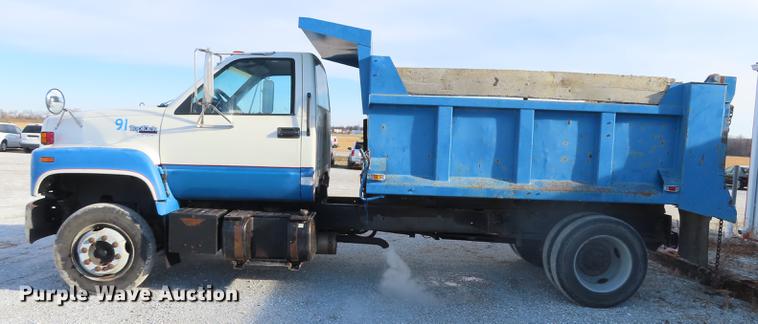 image for item DN9147 1991 GMC TopKick C7500 dump truck