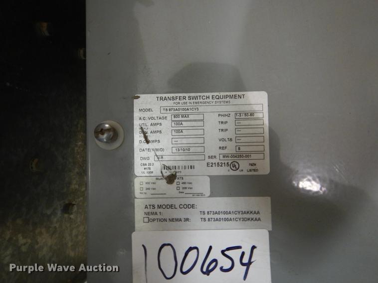 image for item DY9770 Thomson Technology automatic transfer switch