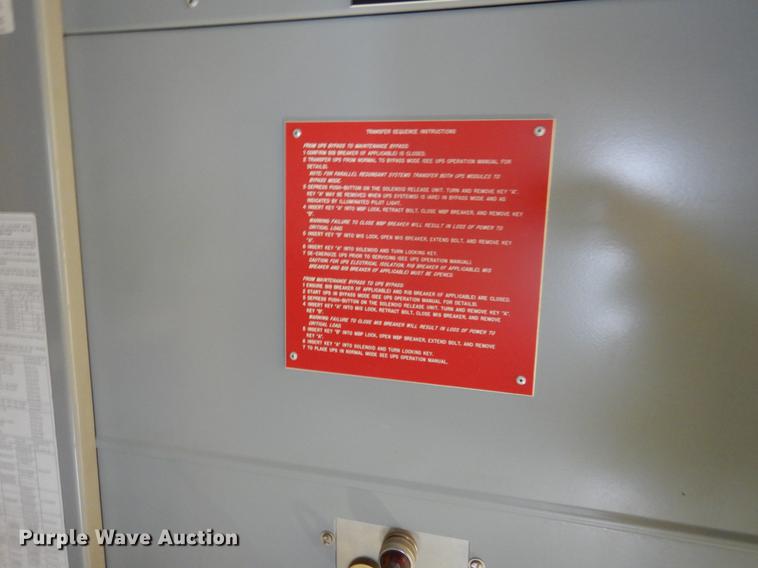 image for item DY9776 Cutler Hammer UPS maintenance bypass panel