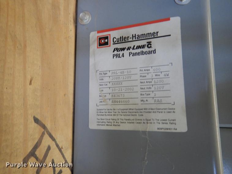 image for item DY9776 Cutler Hammer UPS maintenance bypass panel