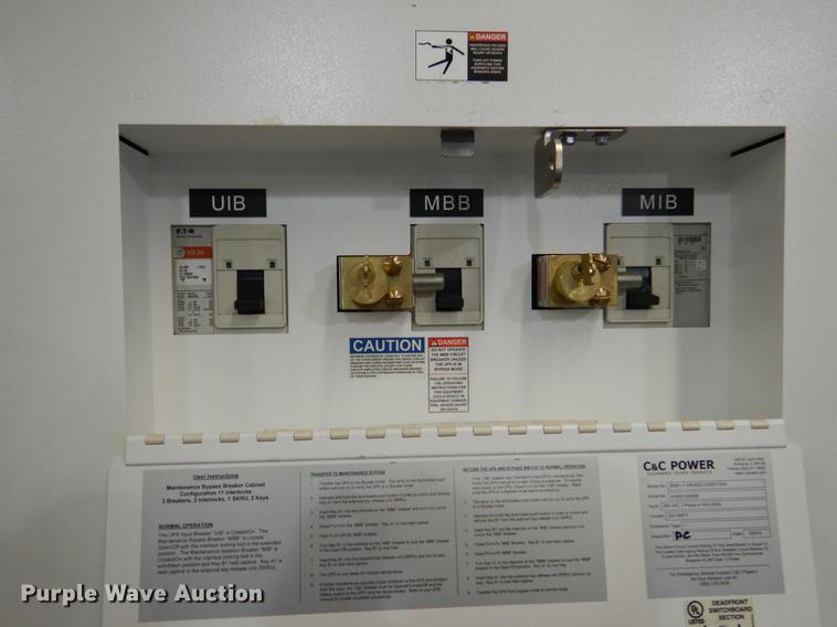 image for item DY9780 C&C Power UPS maintenance bypass