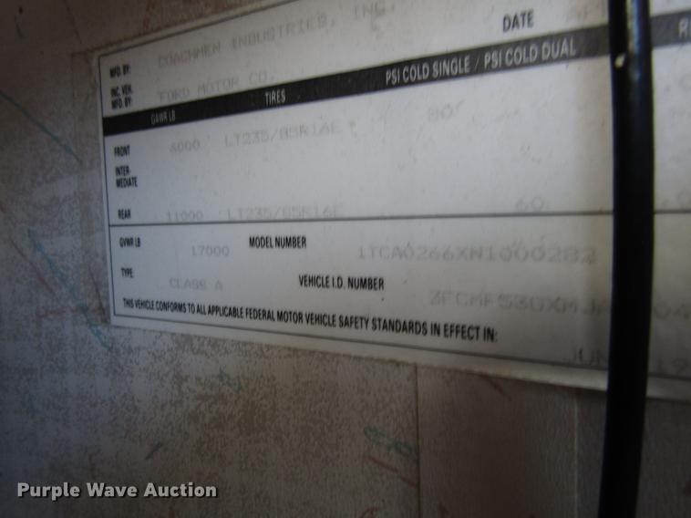 image for item EU9564 1991 Ford F530 Coachman Catalina 330SB RV