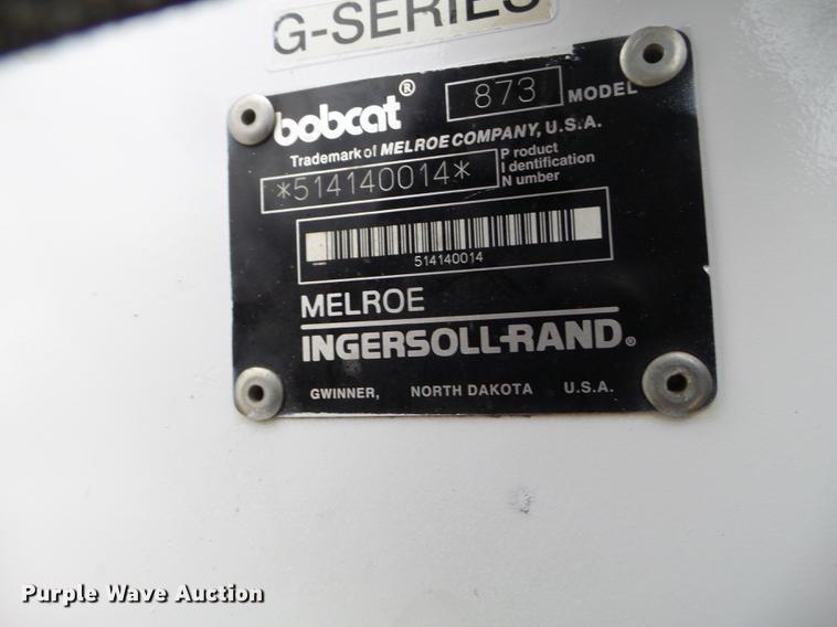 image for item EW9862 1999 Bobcat 873 skid steer