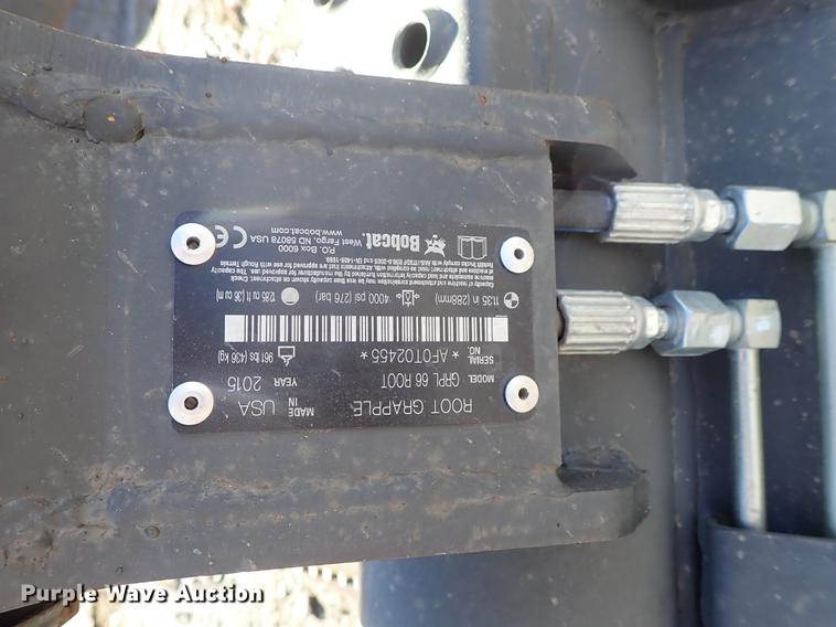 image for item FH9503 2015 Bobcat 66RT grapple bucket