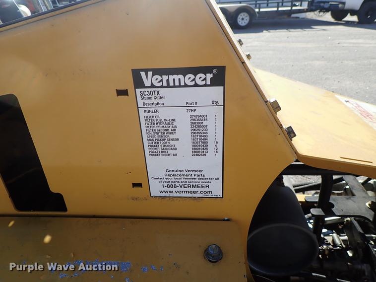 image for item FH9504 2014 Vermeer SC30TX stump grinder