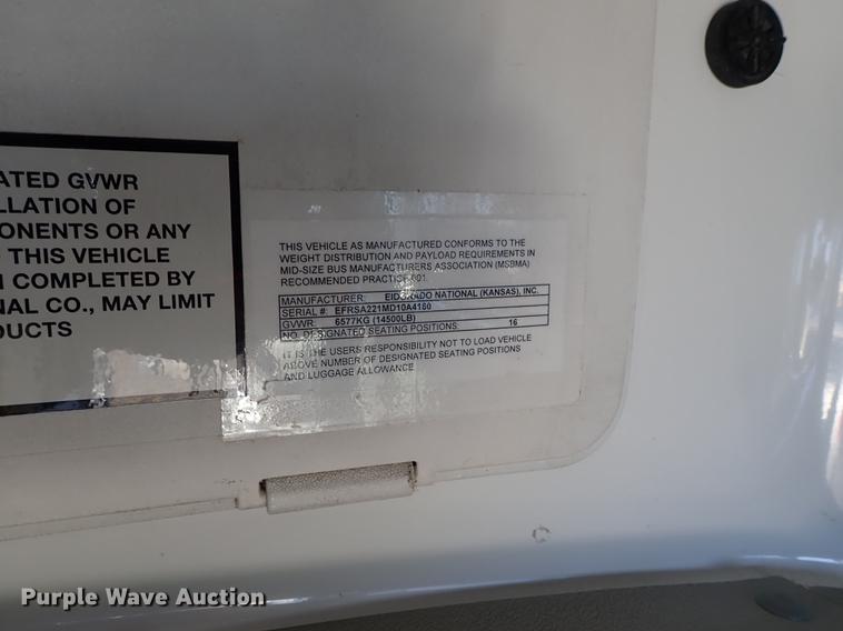 image for item FH9506 2014 Ford Econoline E450 Eldorado Aerotech 220 shuttle bus