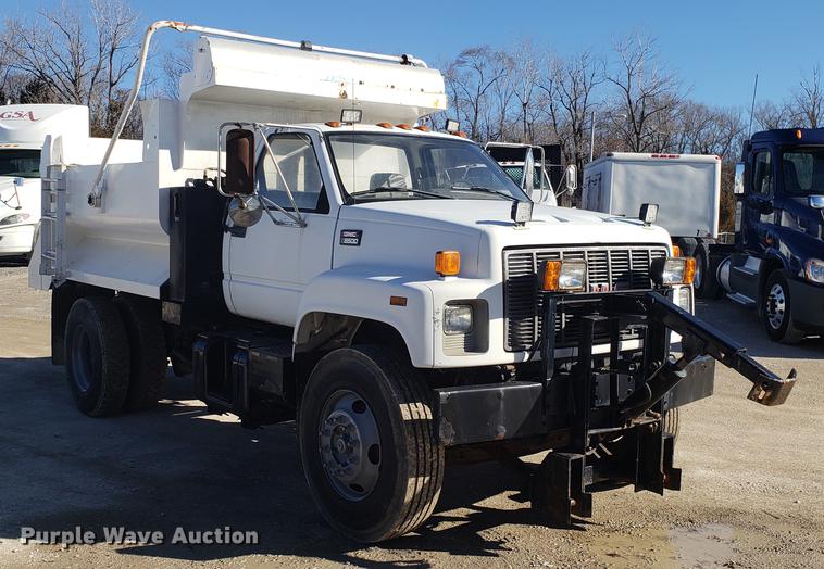 image for item AV9360 2002 GMC C7500 dump truck