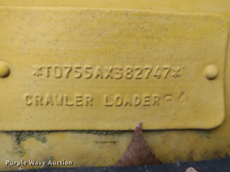 image for item DB8926 1984 John Deere 755A track loader