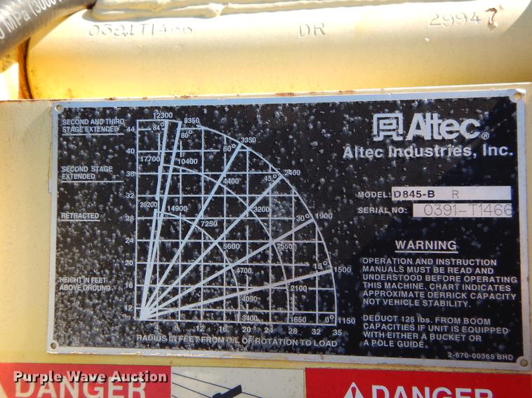 image for item DC0179 2005 International 4300 digger derrick truck