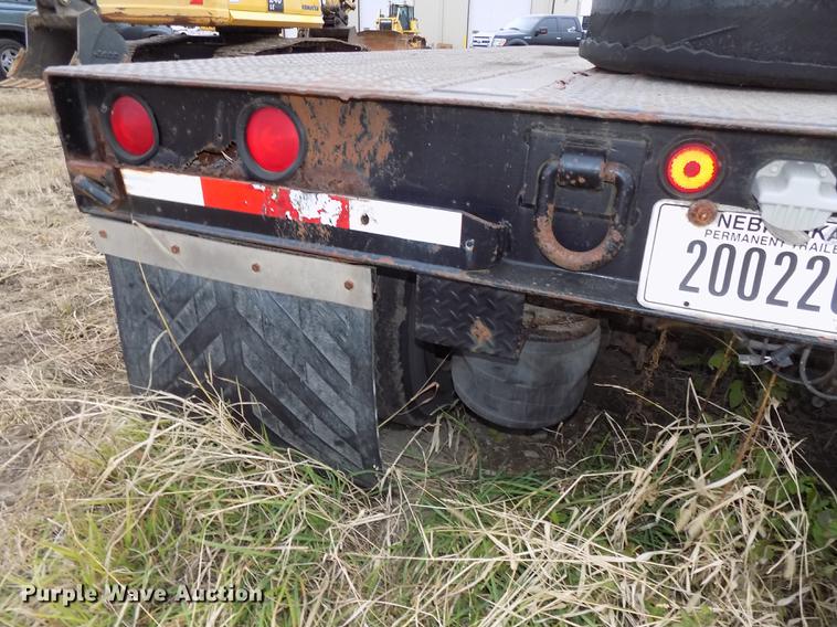 image for item DE7544 1993 Entyre lowboy equipment trailer