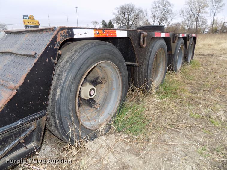 image for item DE7544 1993 Entyre lowboy equipment trailer