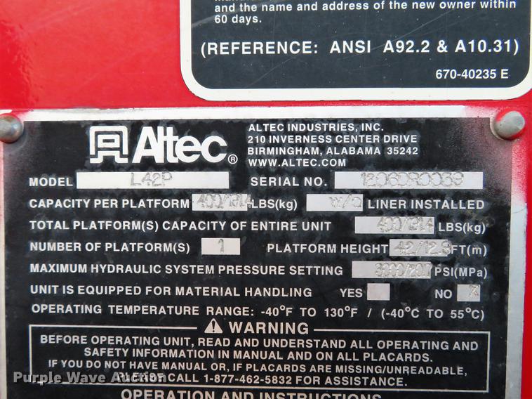 image for item DG3797 2007 Chevrolet C8500 bucket truck