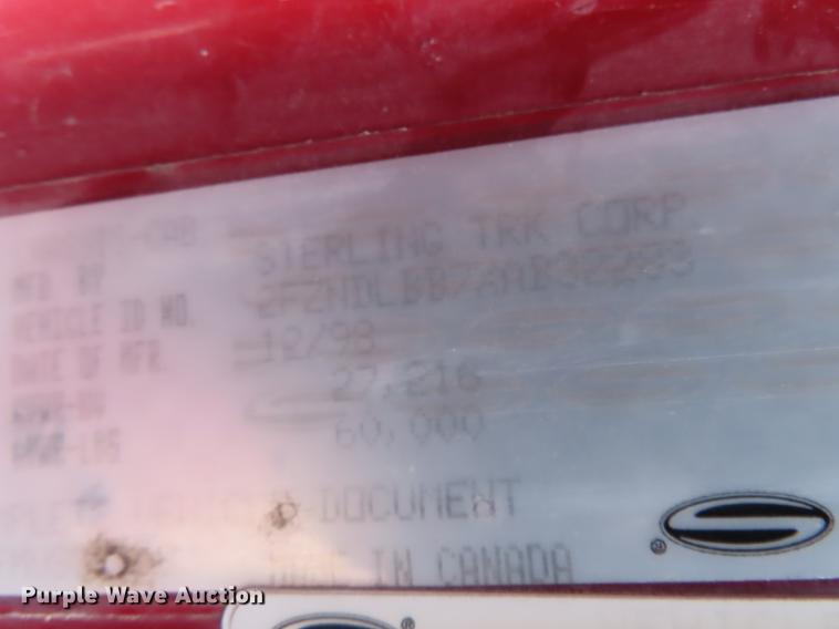 image for item DN9144 1999 Sterling L-Line truck cab and chassis