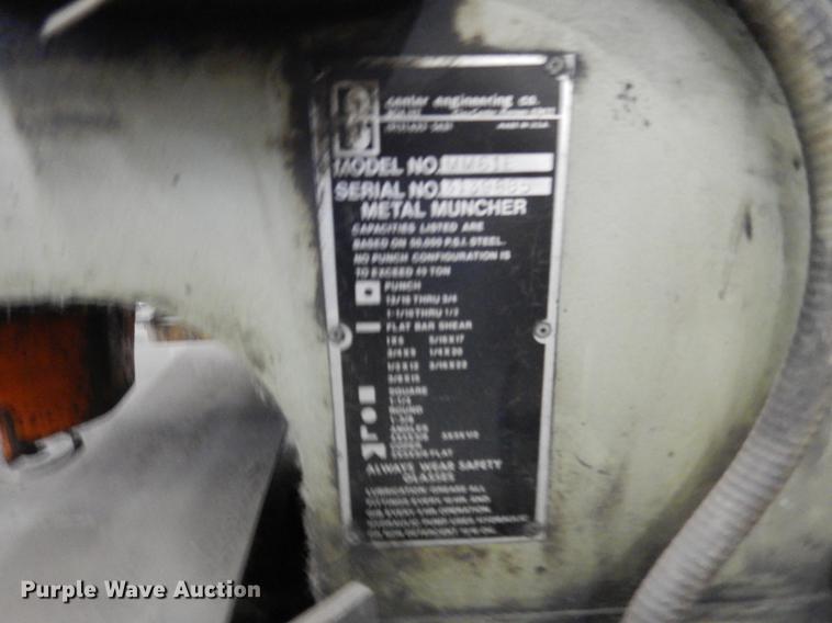 image for item DY9777 Metal Muncher MM61E iron worker