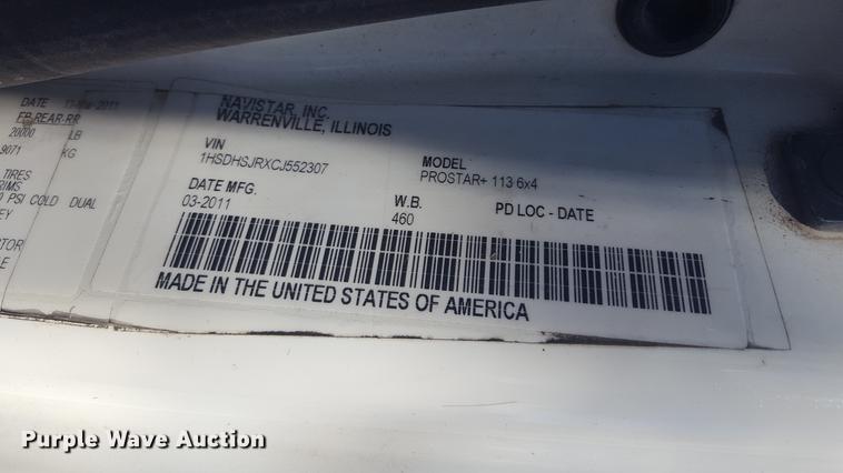 image for item EI9733 2012 International ProStar semi truck