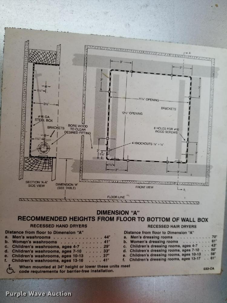 image for item EN9691 Hand dryers