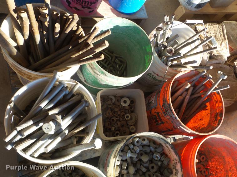 image for item EN9695 (4) pallets bolts and nuts