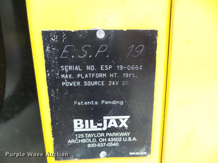 image for item EQ9031 Biljax ESP19 vertical lift