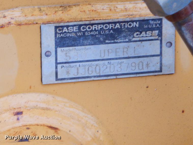image for item ER9430 Case 580 Super L backhoe