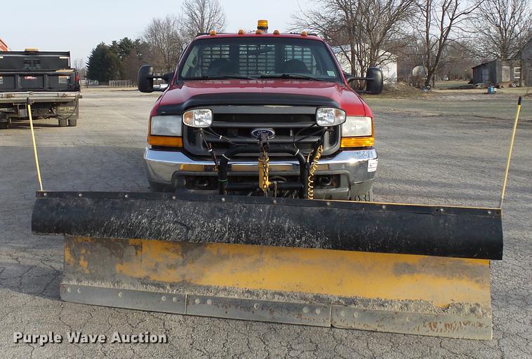 image for item DA3604 2001 Ford F450 Super Duty flat dump bed truck