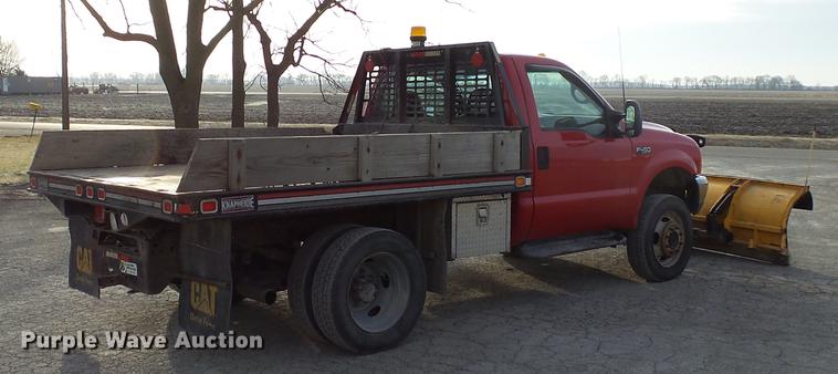 image for item DA3604 2001 Ford F450 Super Duty flat dump bed truck