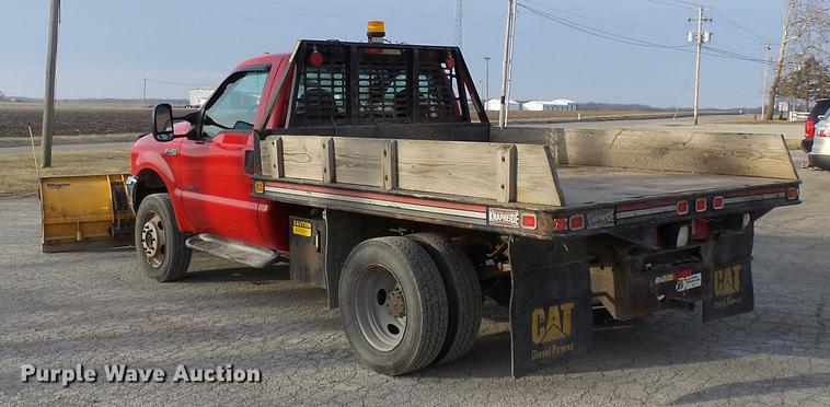image for item DA3604 2001 Ford F450 Super Duty flat dump bed truck