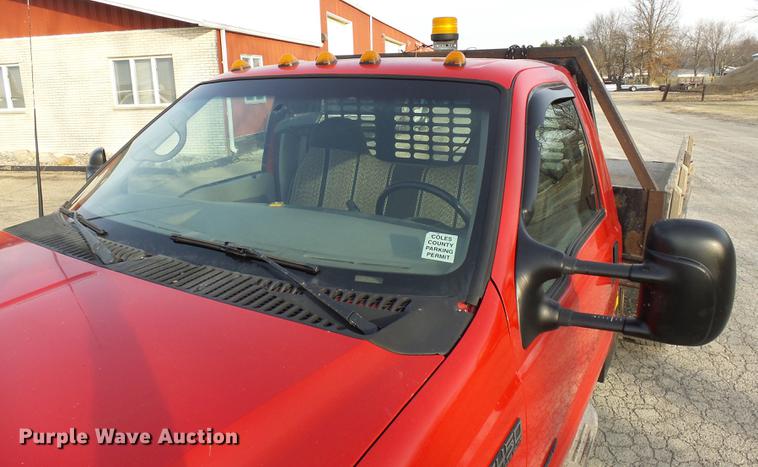 image for item DA3604 2001 Ford F450 Super Duty flat dump bed truck