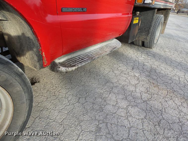 image for item DA3604 2001 Ford F450 Super Duty flat dump bed truck