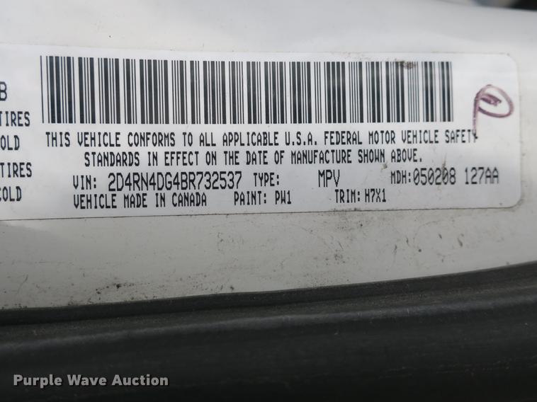 image for item DB8908 2011 Dodge Grand Caravan van