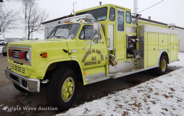 image for item DE0049 1988 Chevrolet C70 Custom Deluxe fire truck