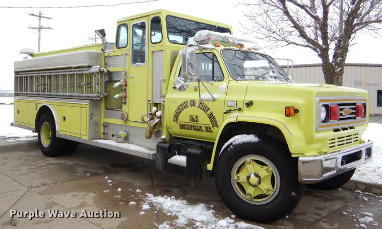 image for item DE0049 1988 Chevrolet C70 Custom Deluxe fire truck
