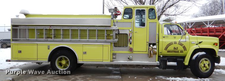 image for item DE0049 1988 Chevrolet C70 Custom Deluxe fire truck