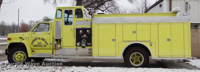 image for item DE0049 1988 Chevrolet C70 Custom Deluxe fire truck