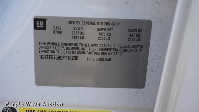 image for item DE3363 2009 Chevrolet Malibu Hybrid