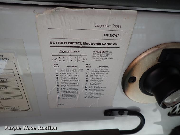 image for item DF8677 1993 Spartan Gladiator GA40M-2142 fire truck