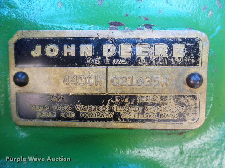 image for item DF2887 John Deere 4430 tractor