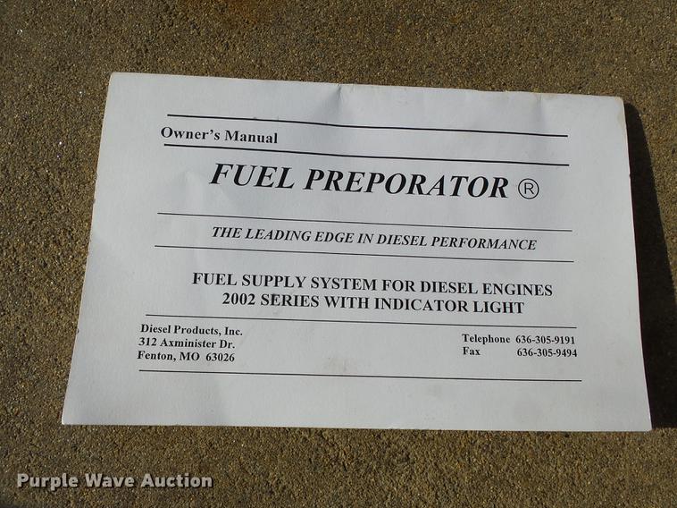 image for item DD2376 Diesel Products fuel preporator