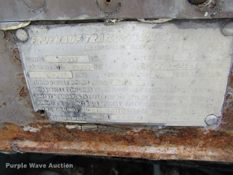 image for item DE5974 1996 Fruehauf FBHLP-91.5NT2-53W dry van trailer