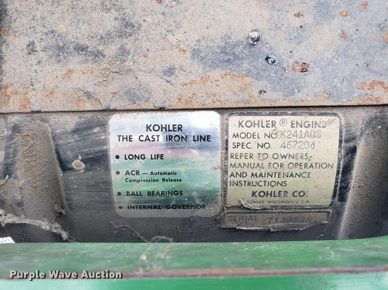 image for item AV9355 John Deere 210 lawn mower