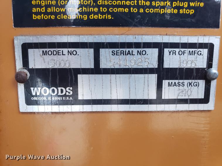 image for item AV9357 1995 Woods 5000 wood chipper