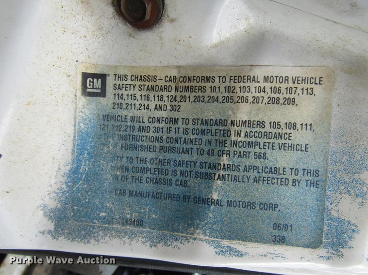 image for item DB6995 2001 Chevrolet C6500 rollback truck