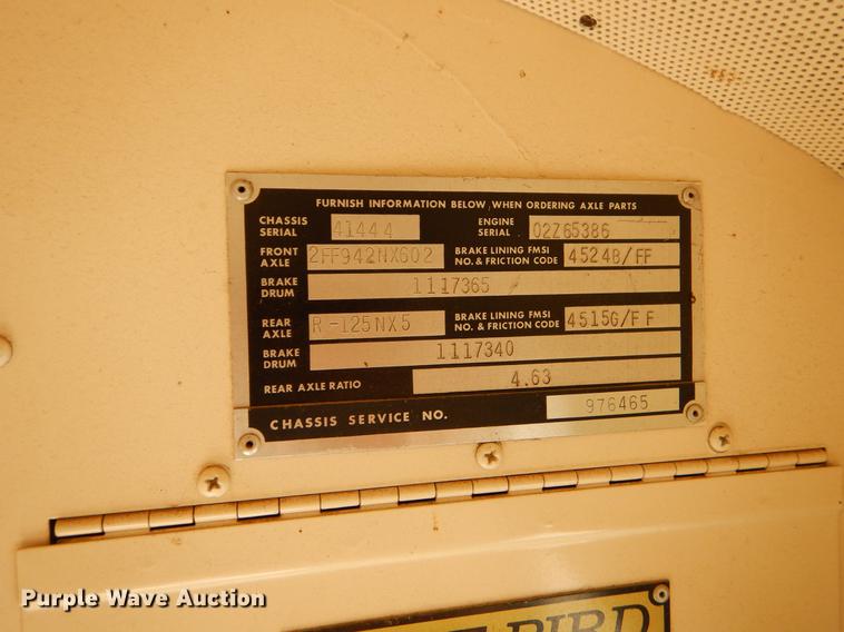 image for item ER9451 1991 Blue Bird school bus