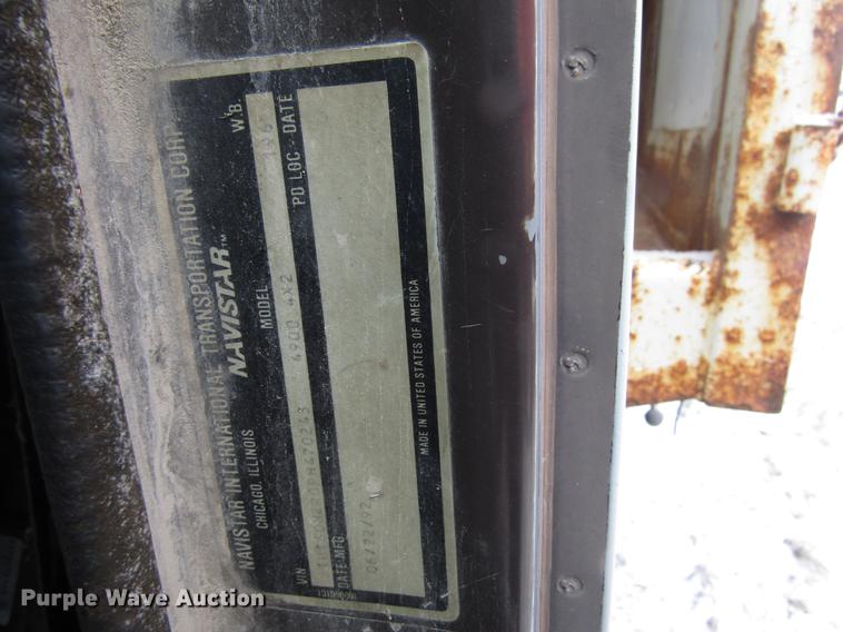 image for item EU9571 1993 International 4900 refuse truck