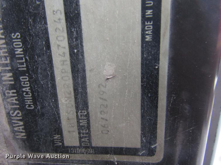 image for item EU9571 1993 International 4900 refuse truck