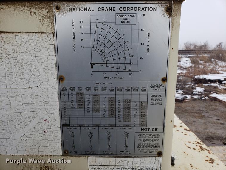 image for item AV9331 1998 Ford F800 crane truck