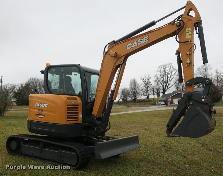 image for item DB8914 2017 Case CX60C mini excavator