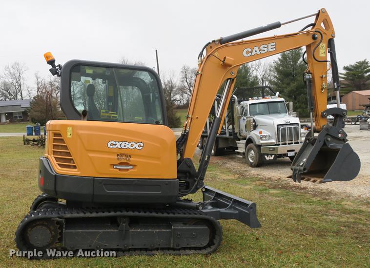 image for item DB8914 2017 Case CX60C mini excavator
